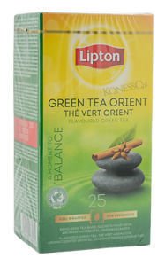 Zielona herbata Lipton Classic Green Tea Orient 25 kopert - opinie w konesso.pl