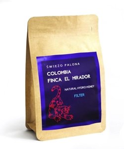 Kawa ziarnista Świeżo Palona Colombia Finca El Mirador Bourbon Natural Hydro Honey 200g - NIEDOSTĘPNY - opinie w konesso.pl