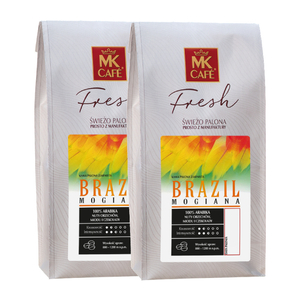 Kawa ziarnista MK Cafe Fresh Brazil Mogiana 2x1kg - NIEDOSTĘPNY  - opinie w konesso.pl