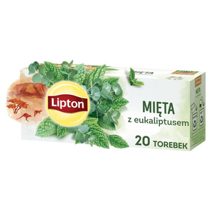 Herbatka ziołowa Lipton Mięta z eukaliptusem 20x1,3g - opinie w konesso.pl