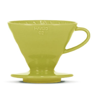 Ceramiczny Drip Hario V60-02 - Jasny zielony - opinie w konesso.pl