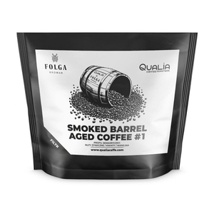 Kawa ziarnista Qualia x Browar Folga Smoked Barrel Aged Coffee No.1 250g - opinie w konesso.pl