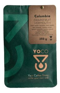 Kawa ziarnista YoCo Coffee Colombia Grapefruit Vermouth Filtr 250g - opinie w konesso.pl