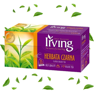 Herbata czarna Irving w saszetkach 25x2,5g  - opinie w konesso.pl