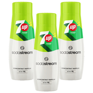 ZESTAW - Syrop SodaStream 7up Zero Cukru 3x440 ml - opinie w konesso.pl