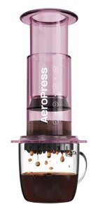 Zaparzacz do kawy AeroPress Clear - Różowy - opinie w konesso.pl