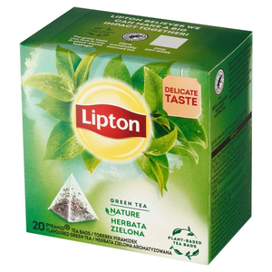 Herbata zielona aromatyzowana Lipton Nature 20x1,4g - opinie w konesso.pl