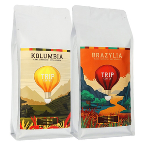 ZESTAW - Kawa ziarnista Trip Coffee Brazylia 1kg + Trip Coffee Kolumbia 1kg - opinie w konesso.pl