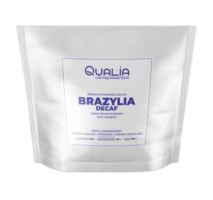 Kawa ziarnista Qualia Brazylia Decaf 250g - bezkofeinowa - NIEDOSTĘPNY - opinie w konesso.pl