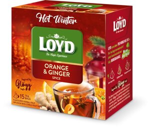 Herbata owocowa Loyd Hot Winter Glögg - Pomarańcza i imbir 15x3g - opinie w konesso.pl