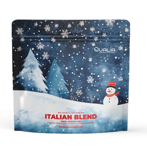 Kawa ziarnista świąteczna Qualia Italian Blend Espresso 250g - opinie w konesso.pl