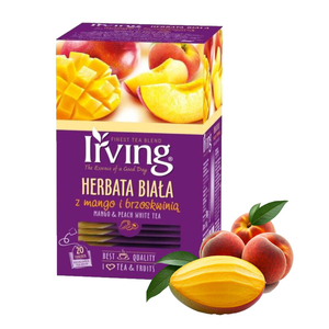 Herbata biała Irving Mango z brzoskwinią 20x1,5g  - opinie w konesso.pl