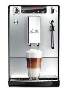 Ekspres do kawy Melitta E953-202 Solo & Milk - Srebrno-czarny + GRATIS 1kg kawy - opinie w konesso.pl