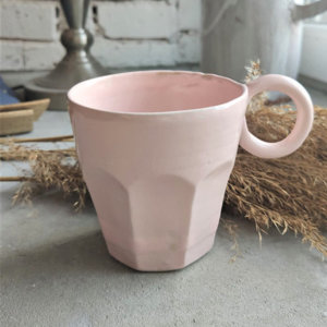 Ceramiczny kubek z uszkiem POTPOTSTUDIO - Pastel Malmo 300 ml - opinie w konesso.pl