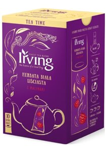 Herbata biała z malinami Irving 10x4g long bags - opinie w konesso.pl