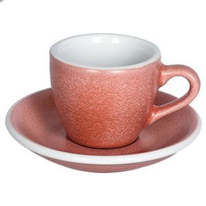 Filiżanka Loveramics Egg Cinnabar do Espresso 80 ml - Czerwono-Pomarańczowy - opinie w konesso.pl