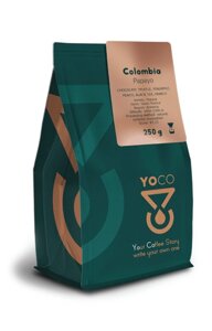 Kawa ziarnista YoCo Coffee Colombia Papayo 250g - opinie w konesso.pl