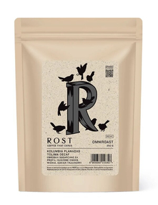 Kawa ziarnista ROST Kolumbia Planadas Tolima Decaf OMNIROAST 250g - Bezkofeinowa  - opinie w konesso.pl