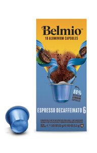 Kapsułki do Nespresso Belmio Espresso Decaffeinato 10 sztuk - opinie w konesso.pl