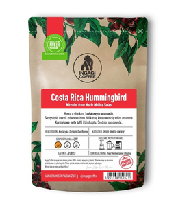 Kawa ziarnista Ingagi Coffee Kostaryka Hummingbird 250g - opinie w konesso.pl