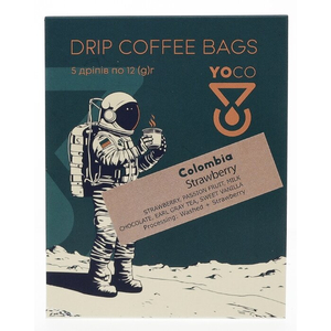 Drip-Bagi YoCo Coffee Colombia Strawberry 5x12g - NIEDOSTĘPNY - opinie w konesso.pl