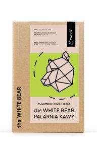 Kawa ziarnista The White Bear Kolumbia/Indie 1kg - opinie w konesso.pl