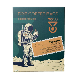 Drip-Bagi YoCo Coffee Ethiopia Gerbota 15x12g - opinie w konesso.pl