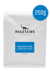 Kawa ziarnista Roastains Brazylia Milky Cloud ESPRESSO 250g - opinie w konesso.pl