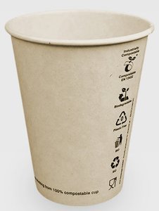 Ekologiczne kubki do kawy 300 ml - 50 sztuk - NIEDOSTĘPNY - opinie w konesso.pl