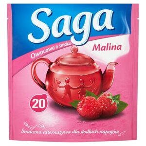 Herbatka owocowa Saga Malina 20x1,7g - opinie w konesso.pl