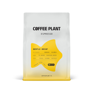 Kawa ziarnista COFFEE PLANT Gentle Decaf Espresso 250g - opinie w konesso.pl