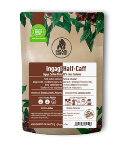 Kawa ziarnista Ingagi Coffee Half-Caff 1kg - opinie w konesso.pl