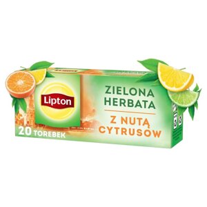 Zielona herbata Lipton z nutą cytrusów 20x1,3g - opinie w konesso.pl