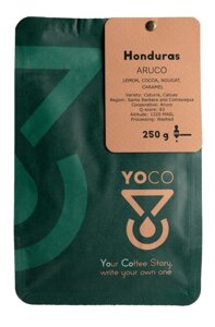 Kawa ziarnista YoCo Coffee Honduras Aruco Espresso 250g - opinie w konesso.pl