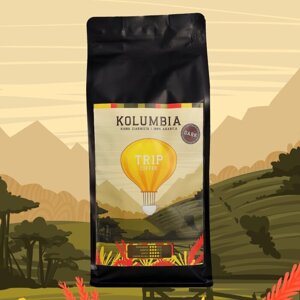 Kawa ziarnista Trip Coffee Kolumbia DARK 1kg - opinie w konesso.pl