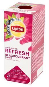 OUTLET - Czarna aromatyzowana herbata Lipton Classic Blackcurrant 25x1,6g - opinie w konesso.pl