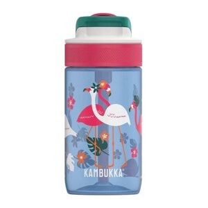 Butelka na wodę dla dzieci Kambukka Lagoon 400ml - Blue Flamingo - opinie w konesso.pl