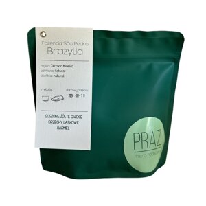 Kawa ziarnista PRAŻ Micro Roastery Brazylia Fazenda São Pedro 250g - opinie w konesso.pl