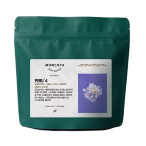 Kawa ziarnista Momento Coffee Peru Nº4 Geisha Washed 250g - NIEDOSTĘPNY - opinie w konesso.pl