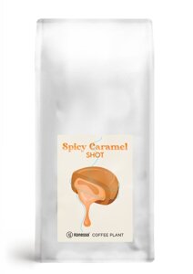 Kawa ziarnista COFFEE PLANT Spicy Caramel Shot 1kg - opinie w konesso.pl