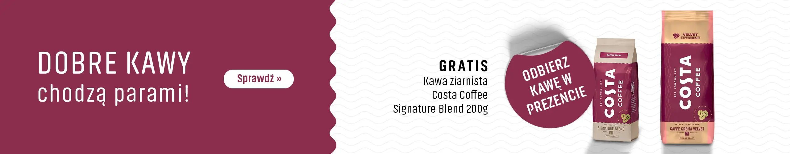 Kawy Costa Coffee - Dobre kawy chodzą parami