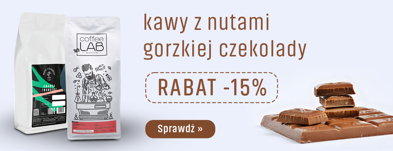 Kawy z nutami gorzkiej czekolady Rabat -15%