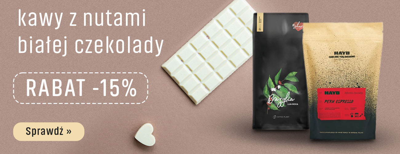 Kawy z nutami białej czekolady Rabat -15%