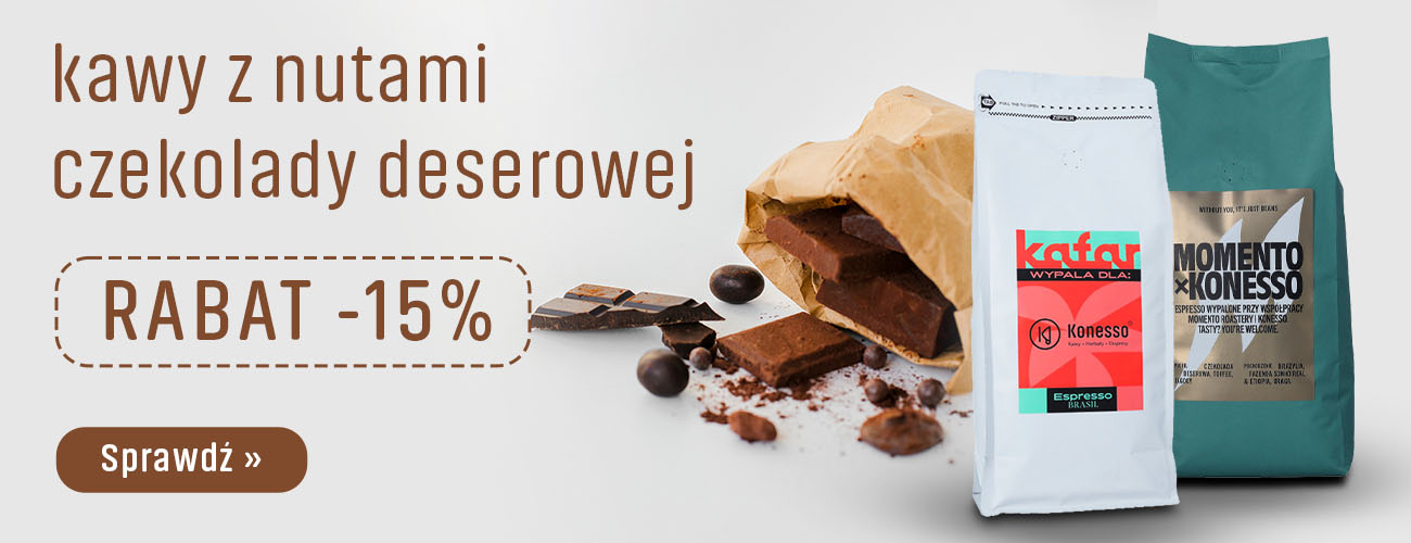 Kawy z nutami czekolady deserowej Rabat -15%