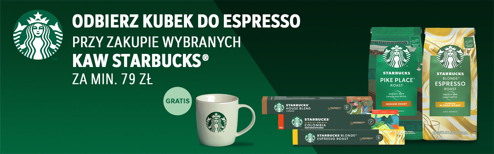 kup kawy starbucks i odbierz kubek do espresso