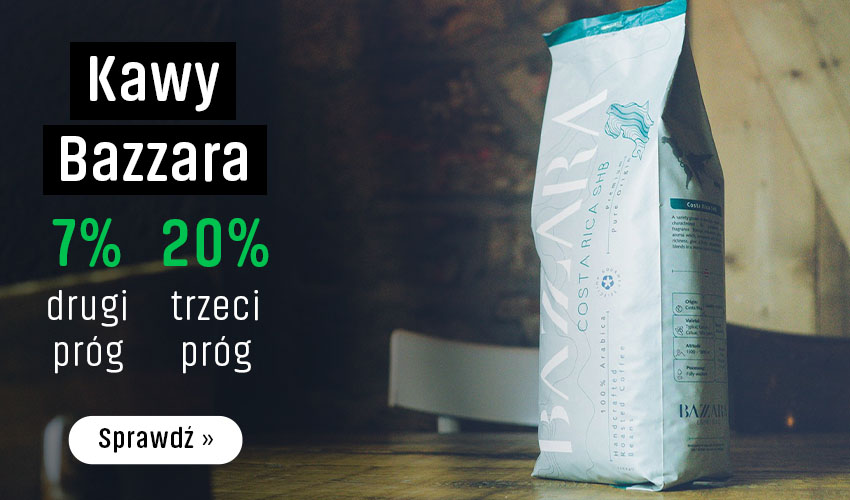 Kawy Bazzara z rabatem 7% lub 20%