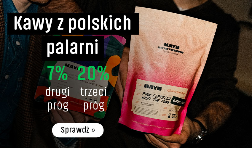 Kawy z polskich palarni z Rabatem z rabatem 7% lub 20%