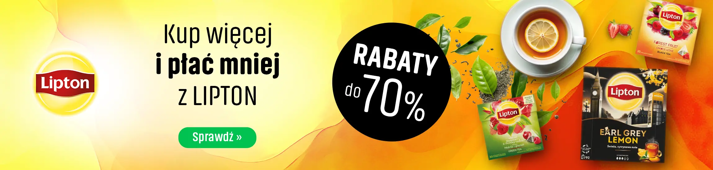 Kup więcej i płać mniej z Lipton - Rabaty do 70%