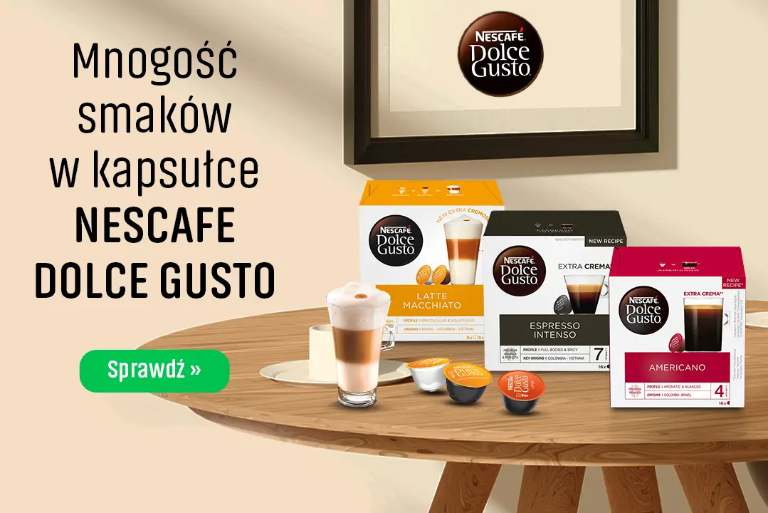 Mnogość smaków w kapsułce Nescafe Dolce Gusto