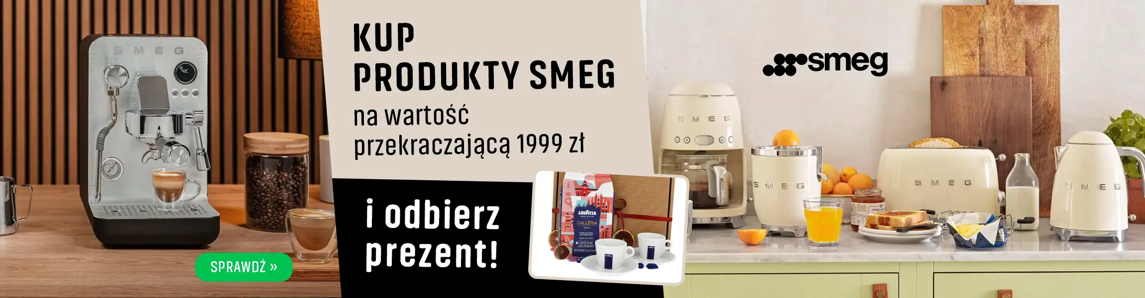 Miejsce w którym Design i smak łączą się ze sobą, Rabaty 10%, 15%, 20% na produkty SMEG